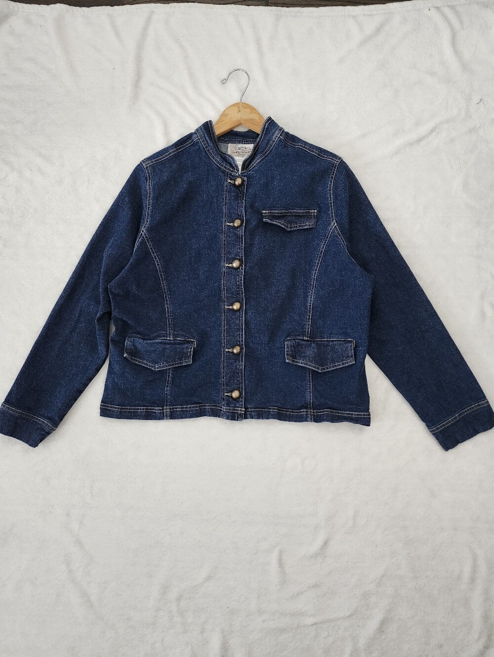 Vintage Tradition Country Collection Dark Wash Denim Jacket 16P | Western Riding